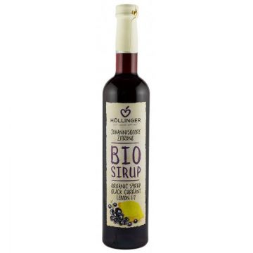 Sirop din coacaze negre cu lamaie - eco-bio 0,5l - Hollinger