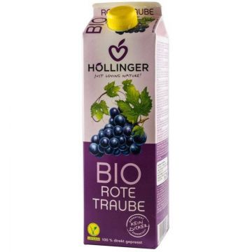 Suc de struguri rosii - eco-bio 1L - Hollinger