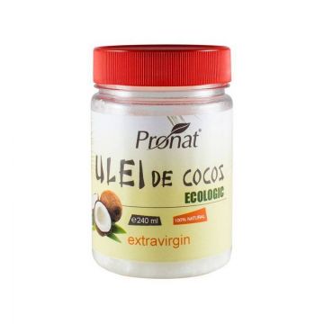 Ulei de cocos extravirgin - eco-bio 240ml - Pet - Pronat
