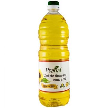 Ulei de floarea soarelui - presat la rece, 1000ml - Pronat