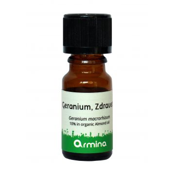Ulei esential de geraniu (geranium macrorhizum) eco-bio 10ml - Armina