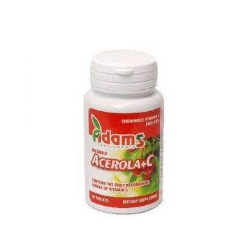 Acerola + Vitamina C - 30tb masticabile - ADAMS