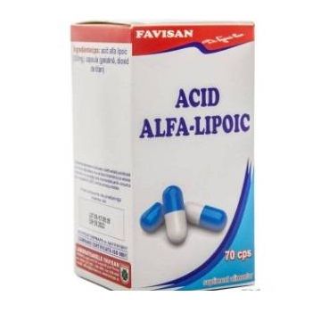 ACID ALFA LIPOIC 70cps, Favisan