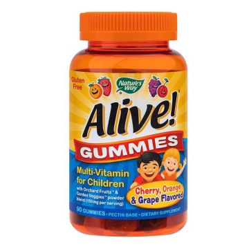 Alive Gummies - multivitamine pentru copii - 30 jeleuri - SECOM