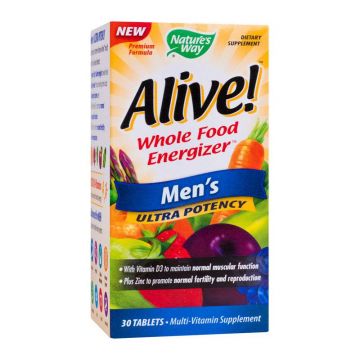 Alive Men's Ultra, mega nutrient barbati, 30 tablete - SECOM