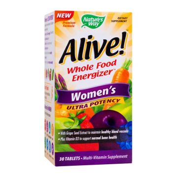 Alive Women's Ultra, mega nutrient femei, 30 tablete - SECOM