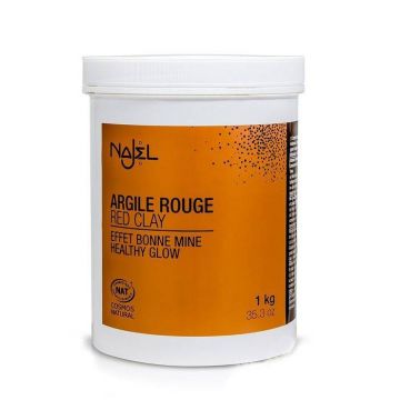 Argila rosie fina pulbere 1kg - NAJEL