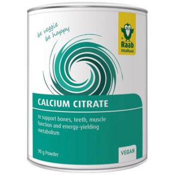 CITRAT DE CALCIU PUDRA VEGANA 90g, Raab