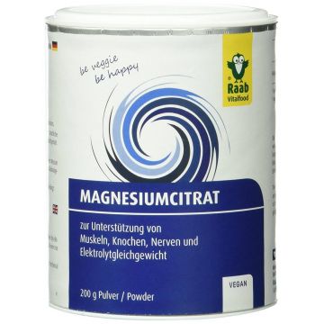 CITRAT DE MAGNEZIU PUDRA NATURALA 200g, Raab