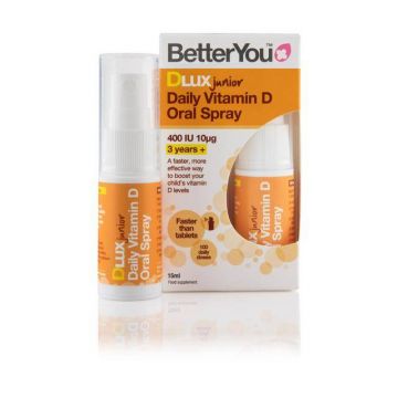 DLuxJunior Vitamin D 400 UI, 10mcg Oral Spray 15ml, BetterYou