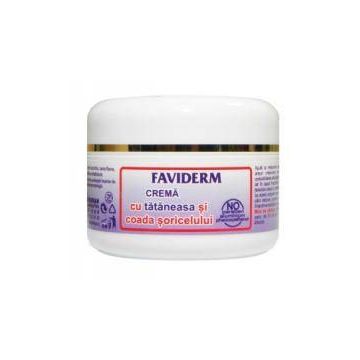 FAVIDERM CREMA CU TATANEASA SI COADA SORICELULUI, 50ml - Favisan