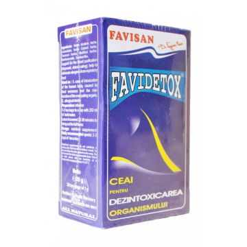 FAVIDETOX, ceai detoxifiere, 20 plicuri, Favisan