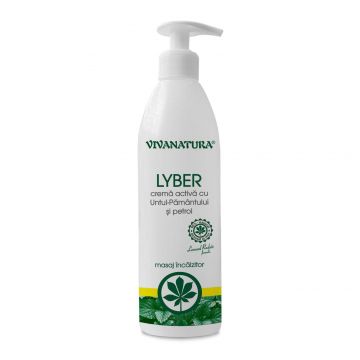 Lyber - Crema antireumatica cu efect de incalzire, cu untul pamantului si petrol 500ml - Viva Natura