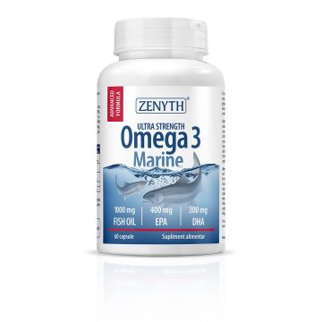 Omega 3 Marine - ultra strength - 1000mg - 60cps - Zenyth