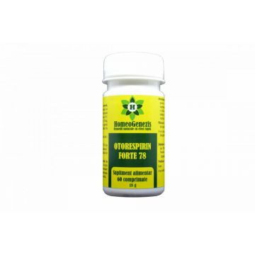 Otorespirin Forte 78, 60 comprimate, Homeogenezis
