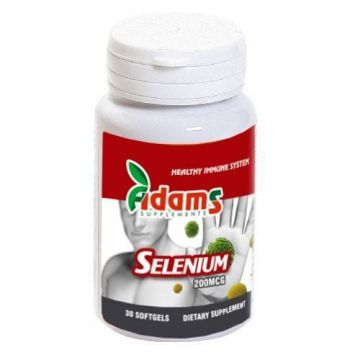 Seleniu organic 200mcg 30cps, ADAMS