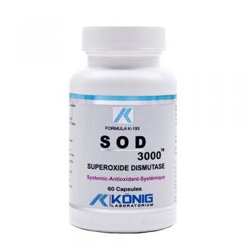 SOD 3000, Antioxidant, 60cps, Konig - Organika - Provita