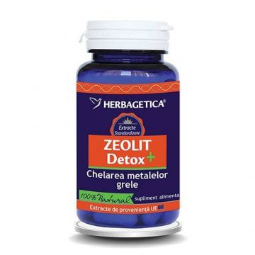 Zeolit Detox+ - Herbagetica 120 capsule