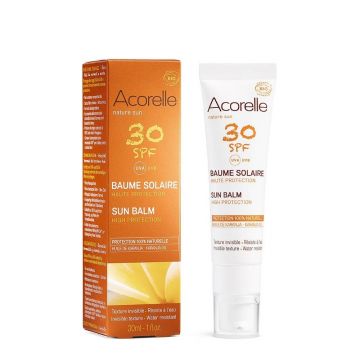 Balsam protectie solara fata cu ulei de Karanja SPF 30 30ml ACORELLE