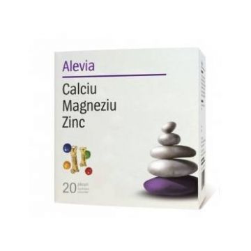 Calciu magneziu zinc 20pl, Alevia