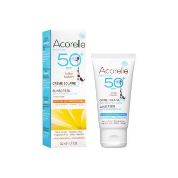 Crema protectie solara bebe SPF 50, eco-bio, 50ml ACORELLE