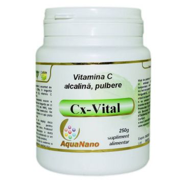 Cx-Vital, Vitamina C Tamponata, Alcalina, 250g, AquaNano