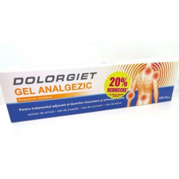 DOLORGIET GEL ANALGEZIC 100ml -20% GRATIS, Zdrovit