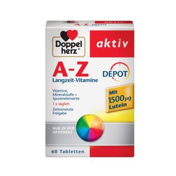 DOPPEL AKTIV A - Z RETARD CU LUTEINA 1500mcg, Doppelherz 30 capsule