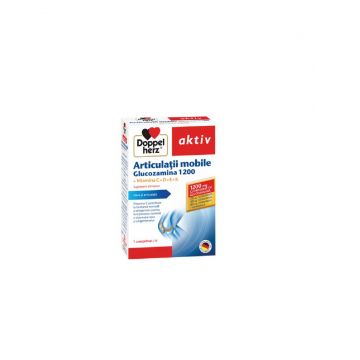 Doppelherz Aktiv Glucozamina 1200mg + Vitamina C + D + E + K 30cpr, Doppelherz