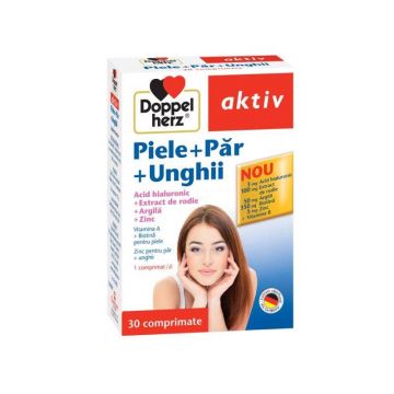 Doppelherz Aktiv Piele + Par + Unghii 30cpr, DOPPELHERZ