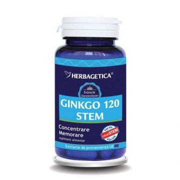 GINKGO 120 STEM, Herbagetica 60 capsule