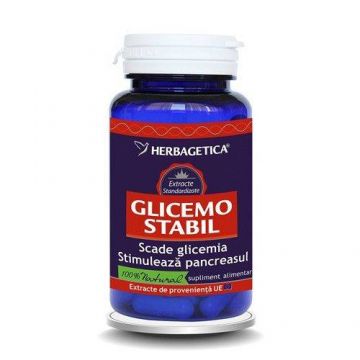 GLICEMO STABIL, Herbagetica 60 capsule