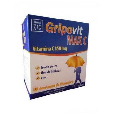 GRIPOVIT MAXC VITAMINA C 850mg 10pl, Zdrovit