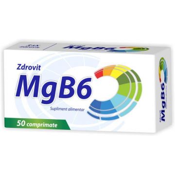 MAGNEZIU + VIT B6 50cpr, Zdrovit