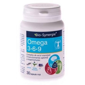 Omega 3-6-9, 1000mg, 30cps, Bio-Synergie