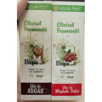 Pachet Ulei de argan 50ml + Ulei de migdale 50ml - Arboria Plant