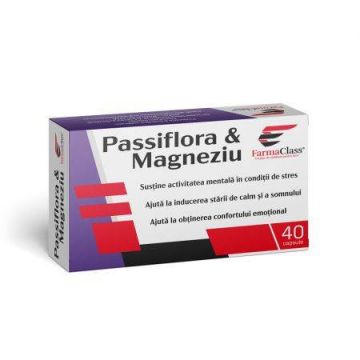 PASSIFLORA SI MAGNEZIU 40cps, FARMACLASS