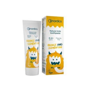 Pasta de dinti naturala pentru copii Portocale si Clementine 50ml, Nordics Oral Care