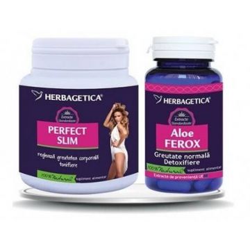 PERFECT SLIM 210g + ALOE FEROX 30cps, HERBAGETICA