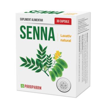 Senna - laxativ pentru constipatie - 30cps, Parapharm