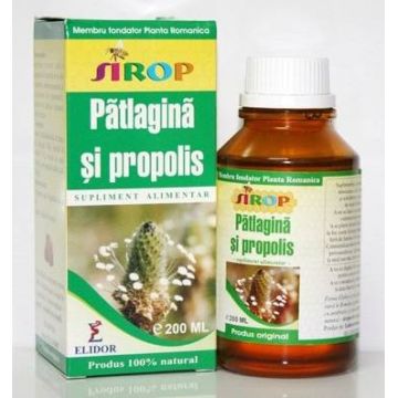 SIROP PATLAGINA SI PROPOLIS 100ml, Pontica Elidor