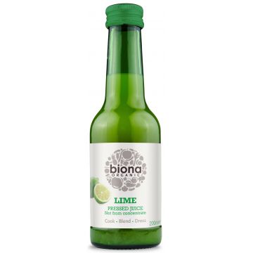 Suc de lime pur, eco-bio, 200ml - Biona