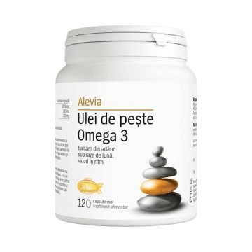 Ulei de peste Omega 3 120cpr, Alevia