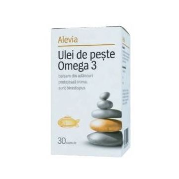 Ulei de peste Omega 3 30cps, Alevia