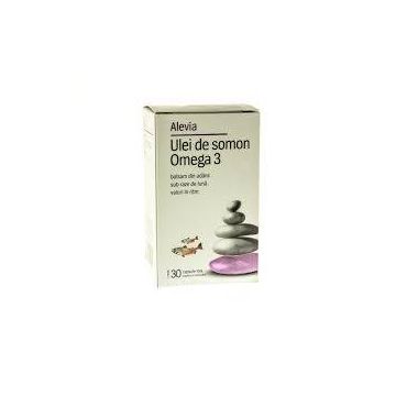 Ulei de somon omega 3 30cpr, Alevia