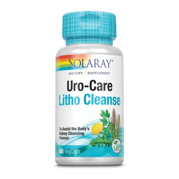 Uro Care Litho Cleanse 60cps vegetale, Solaray Secom