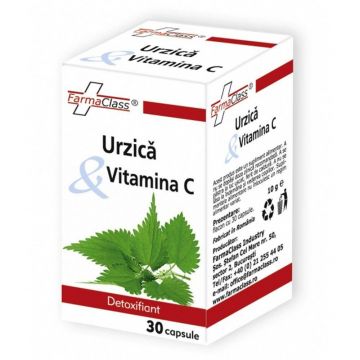 URZICA SI VITAMINA C 30cps, FARMACLASS