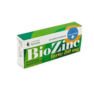 Bio Zinc Forte 50mg, 30cpr - Remedia