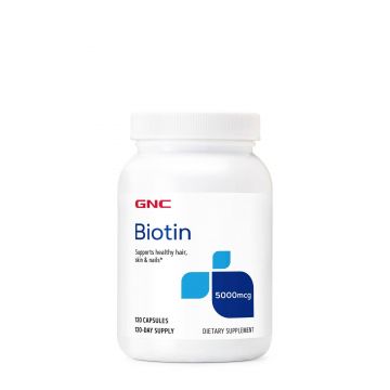 Biotina, 5000 Mcg, 120 Capsule - GNC