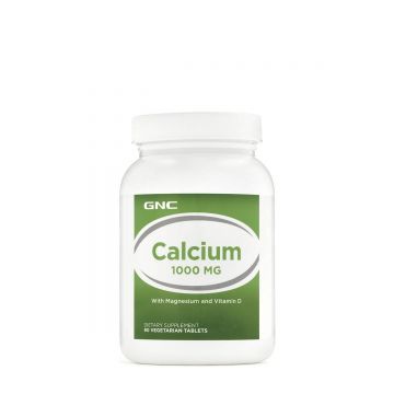 Calciu 1000 Mg, Cu Magneziu Si Vitamina D, 90 Tablete, - GNC